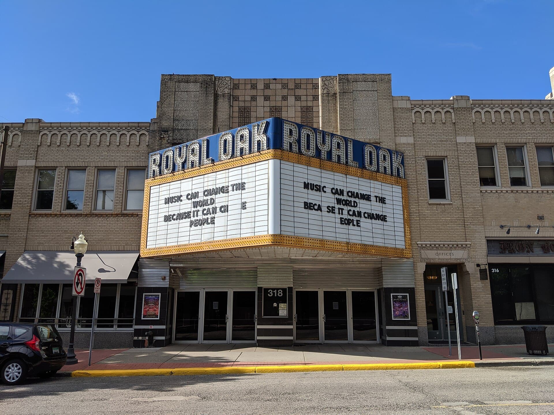 Royal Oak Music Theatre marquee